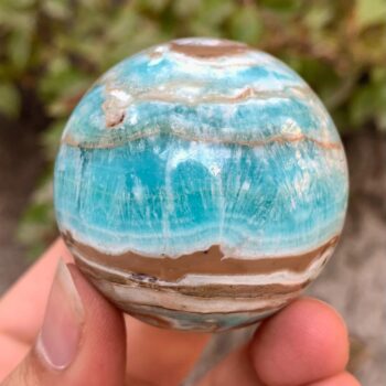 180g Best Quality Blue Aragonite Sphere, Aragonite Calcite Sphere, Blue Aragonite Calcite Sphere, Calcite Sphere, Aragonite Ball, Calcite
