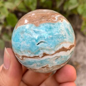 198g Best Quality Blue Aragonite Sphere, Aragonite Calcite Sphere, Blue Aragonite Calcite Sphere, Calcite Sphere, Aragonite Ball, Calcite