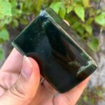 300g Best Quality Dark Green Nephrite Jade