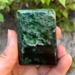 300g Best Quality Dark Green Nephrite Jade