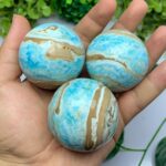 Beautiful Quality Blue Aragonite Sphere