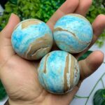 Beautiful Quality Blue Aragonite Sphere