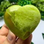 100g Best Quality Transparent Green Jade Heart