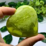 100g Best Quality Transparent Green Jade Heart