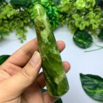 159g Top Quality Green Jade Wand
