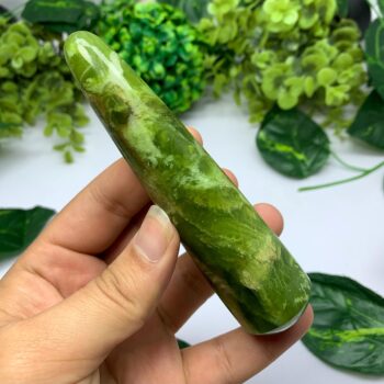 159g Top Quality Green Jade Wand, Shah Maqsood Jade Wand, Green Jade Wand, Green Polished Jade Wand, Green Jade Stone Wand, Jade Wand, Jade