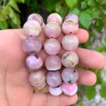 Best Quality Pink Aragonite Calcite Beads Bracelet