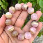 Best Quality Pink Aragonite Calcite Beads Bracelet