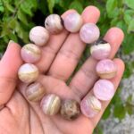 Best Quality Pink Aragonite Calcite Beads Bracelet