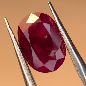 3.10 Ct's Transparent Red Ruby, Cushion Cut Ruby, Natural Ruby Gemstone, Ruby Gemstone, Ruby Cushion Cut Gemstone, Red Ruby Gemstone, Ruby