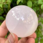 310g Beautiful UV-Reactive Pink Mangano Calcite Sphere