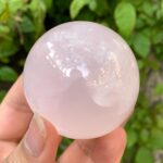 295g Beautiful UV-Reactive Pink Mangano Calcite Sphere
