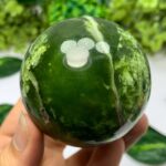 388g Best Quality Green Transparent Jade Sphere
