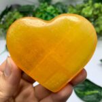 165g Best Quality Orange Calcite Heart