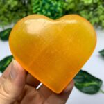 185g Beautiful Quality Orange Calcite Heart