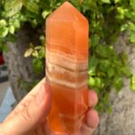 400 Grams Best Quality Honey Calcite Tower