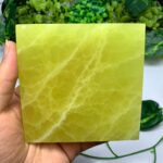 485g AAA Quality Yellow Lemon Calcite Tile