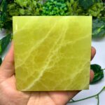485g AAA Quality Yellow Lemon Calcite Tile