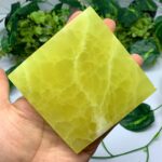 410g AAA Quality Yellow Lemon Calcite Tile