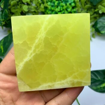255g AAA Quality Yellow Lemon Calcite Tile