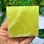 255g AAA Quality Yellow Lemon Calcite Tile