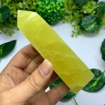 325g Best Quality Lemon Calcite Tower