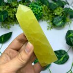 325g Best Quality Lemon Calcite Tower