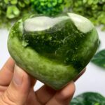 170g Best Quality Transparent Green Jade Heart
