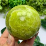 475g Best Quality Yellow Transparent Jade Sphere