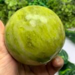 930g Best Quality Yellow Jade Sphere