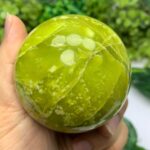 365g Beautiful Yellow Serpentine Sphere