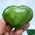 82g Beautiful Green Tremolite Heart Stone
