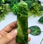 270g Best Quality Green Jade Tower
