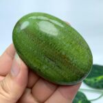 89g Best Quality Green Tremolite Palm Stone