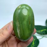 148g Best Quality Green Tremolite Palm Stone