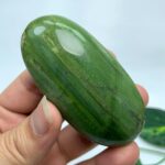 97g Beautiful Green Tremolite Palm Stone