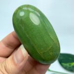 80g Beautiful Green Tremolite Palm Stone