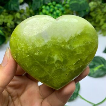 220g Best Quality Transparent Green Jade Heart, Shah Maqsood Jade Heart, Green Jade Heart, Jade Stone Heart, Polished Jade Heart, Jade Heart