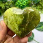 94g Best Quality Transparent Green Jade Heart