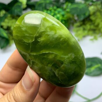 94g Best Quality Transparent Jade Palm Stone, Shah Maqsood Jade Palm Stone, Green Jade Palmstone, Jade Stone Palm, Green Jade Palm Stone