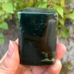300g Best Quality Dark Green Nephrite Jade