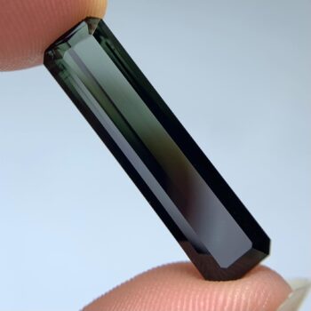 10.40 Ct's Bi Color Green Tourmaline, Rectangle Tourmaline, Green Tourmaline, Green Tourmaline Gemstone, Tourmaline Gemstone, Tourmaline