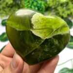 123g Best Quality Transparent Green Jade Heart