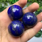 3 Pcs Beautiful Blue Lapis Lazuli Sphere