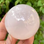 300g Beautiful UV-Reactive Pink Mangano Calcite Sphere
