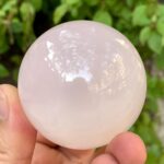 300g Beautiful UV-Reactive Pink Mangano Calcite Sphere