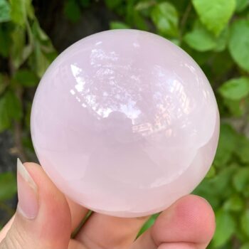 308g Beautiful UV-Reactive Pink Mangano Calcite Sphere, Pink Calcite Sphere, Calcite Sphere, Pink Calcite Ball, Pink Calcite Ball, Calcite