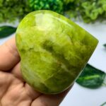 174g Best Quality Transparent Green Jade Heart