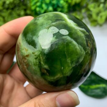 395g Best Quality Green Transparent Jade Sphere, Shah Maqsood Jade Sphere, Green Jade Sphere, Green Jade Stone Ball, Green Jade Ball, Jade