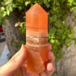 400 Grams Best Quality Honey Calcite Tower